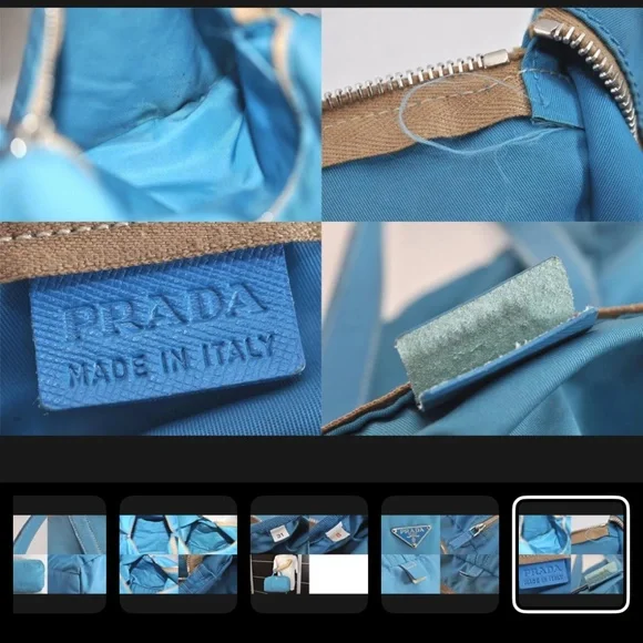 💯Auth. PRADA TESSUTO BOSTON BAG - Picture 8 of 13